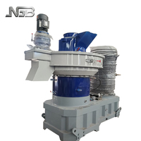 Machine à granulés de sciure de riz 1-1.5 T/h 90 kw Machine à granulés d'épi de maïs Moteur de traitement de granulés de biomasse Vente de noyau pour paille