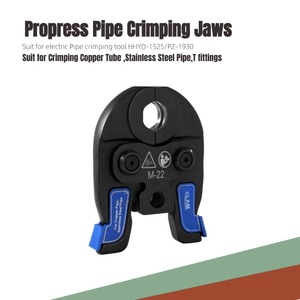Tête de presse <span class=keywords><strong>hydraulique</strong></span> professionnelle en acier inoxydable <span class=keywords><strong>à</strong></span> mâchoires multiples compactes et indépendantes pour sertissage de tuyaux en cuivre, matrices M15 18 22 28 pour l'Europe - Product Image 4