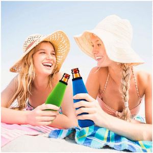 Manchons isolants en néoprène personnalisés pour bière, 12 oz, refroidisseur de boissons avec ouvre-bouteille intégré, cadeaux promotionnels - Product Image 3