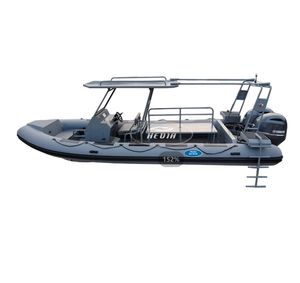 25ft 7,6 m 760 profundo V casco de aluminio RHIB Hypalon off shore agua salada <span class=keywords><strong>buceo</strong></span> yate costilla barco para la venta - Product Image 3