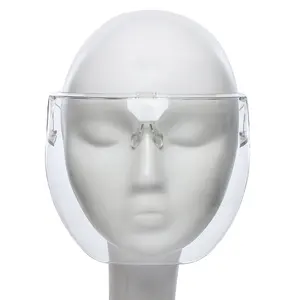 Anti nevoeiro dobrável peso leve reutilizável rosto tela máscara facial óculos de segurança rosto parar de tocar