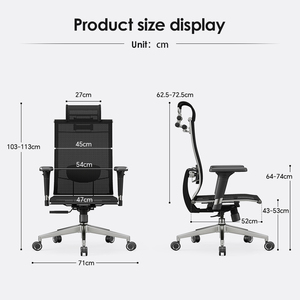 Thiết kế mới hiện đại đầy đủ lưới Ghế văn phòng thoải mái Ergonomic họp ghế điều hành cho bán buôn cao cấp sillas de oficina - Product Image 6