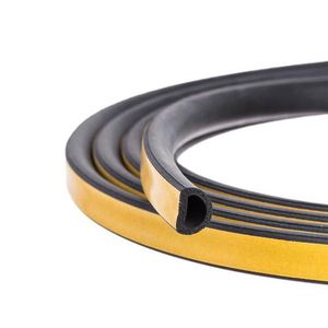 Espuma de esponja EPDM, tira de sellado de goma autoadhesiva en forma de I/E/<span class=keywords><strong>P</strong></span>/D para puerta de madera, ventana, tira de sellado de goma insonorizada a prueba de polvo - Product Image 2