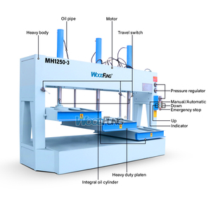 Woodfung Carpintería 60ton Madera contrachapada Puerta hidráulica <span class=keywords><strong>Prensa</strong></span> en frío Máquina de <span class=keywords><strong>prensa</strong></span> en frío de alta presión para hacer puertas - Product Image 4