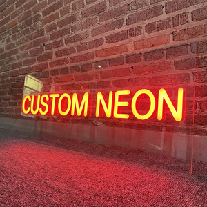 Enseigne néon extérieure personnalisée, logo néon, enseigne néon en acrylique étanche, panneau de magasin, fournisseur en gros pour entreprises, néon de mariage - Product Image 2