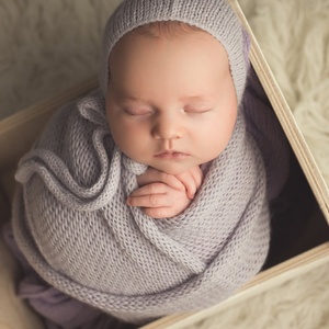 Atrezos para fotografía de recién nacidos, mantas tejidas con gofres, envoltura elástica para bebé posando, accesorios para sesión de fotos para cumpleaños, fotografía de recién <span class=keywords><strong>nacido</strong></span> - Product Image 2