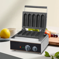 Mini machine commerciale verticale à gaufres alvéolées et à hot-dogs électrique personnalisée alimentée au gaz pour la cuisine