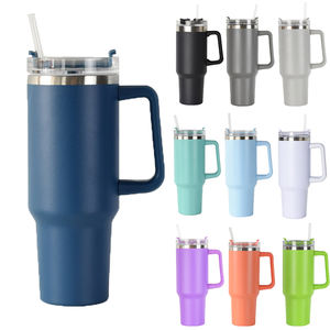 Gobelet isotherme en acier inoxydable de 40 oz avec poignée, personnalisable avec logo, pour gravure laser, nouveau modèle 2024 - Product Image 3