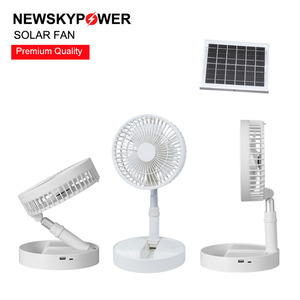 Energy Saving Powered Mini Portable Solar Exhaust Fan Brushless Motor for Commercial Home Office <b>Table</b> Fan MJ- - Product Image 4