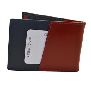 กระเป๋าสตางค์หนังแท้แบบบางสำหรับผู้ชายทำด้วยมือแบบคลาสสิกมีสไตล์ใหม่พร้อมคลิปหนีบเงินดีไซน์เรียบง่ายสวยงาม - Product Image 2