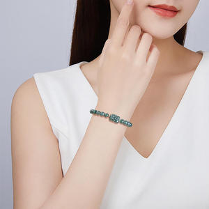 Pulsera de Jadeíta Natural Azul Agua con Pi Xiu, UNISEX, Estilo Chino, Joyería para Mujer, Diseño Original, SL126 - Product Image 4