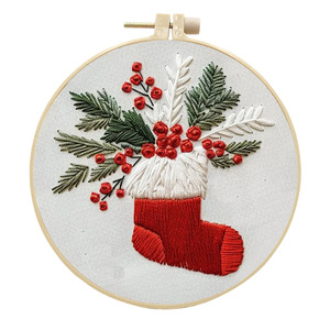 New Christmas <b>Embroidery</b> Punch Needle <b>Kit</b> Custom Cross Stitch <b>Embroidery</b> Sets <b>for</b> <b>Beginners</b> DIY Craft <b>Kit</b> Christmas Decoration - Product Image 5