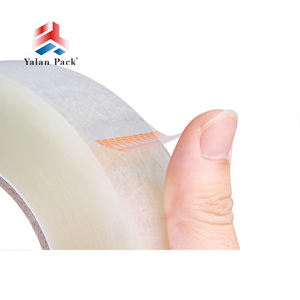 Yalanpack Logotipo personalizado BOPP Cinta de embalaje transparente Fuerza industrial Adhesivo acrílico de un solo lado para sellado de cartón - Product Image 3