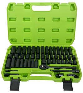 Auto High Carbon Steel Black 50Pcs 3/8" Impact <b>Socket</b> Set Multi-Size Professional <b>Socket</b> Kit with Hard - Product Image 6