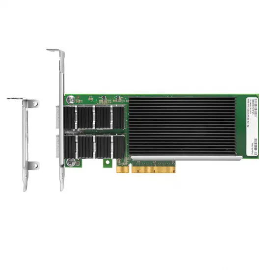 6COM Intel XL710-BM2 Сетевая интерфейсная карта, 40G двухпортовый QSFP +, PCIe 3,0x8, половинный и полный кронштейн