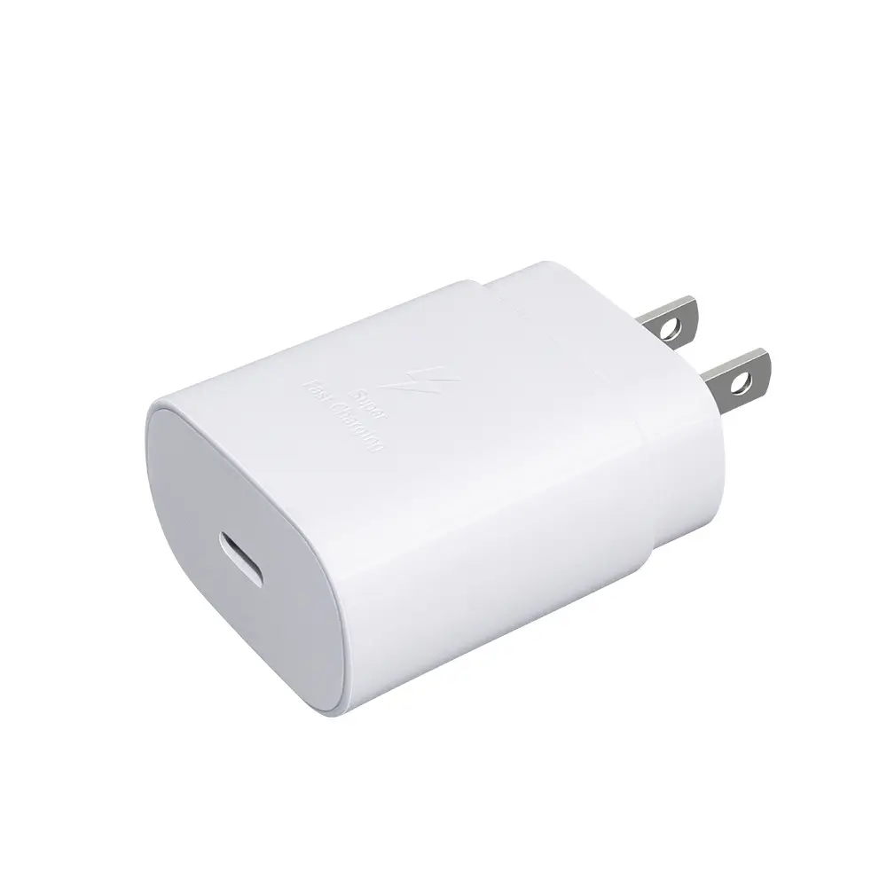 25w charging type c charger adapter usb type c pd fast charging pd wall charger for samsung galaxy 22/21