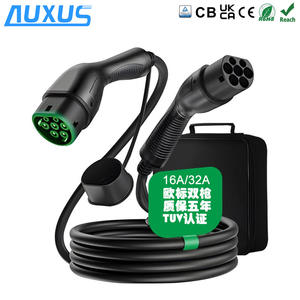 Estaciones de Carga para Vehículos de Nueva Energía Estándar Europeo, Doble Pistola, Doble Cabezal, 16A/32A, Carcasa de PC, Cable de Extensión Monofásico, Certificado TUV - Product Image 4