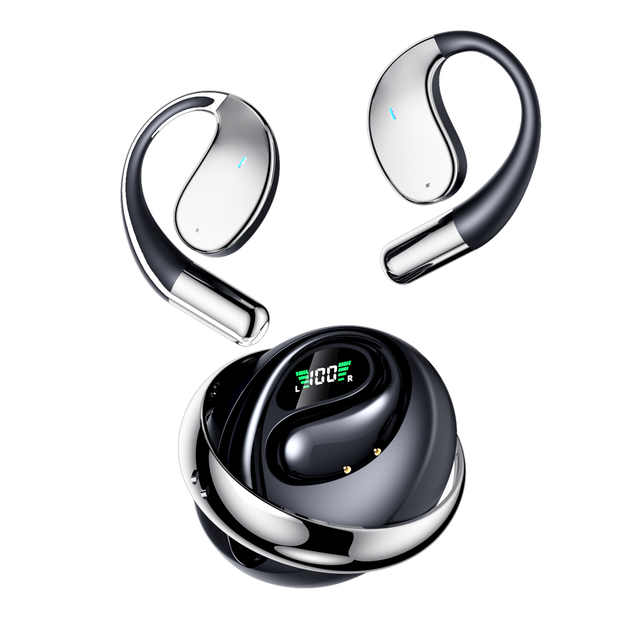 Q93 AI Translation TWS Earphones Hi-Fi Sound Wireless In-Ear Earbuds Touch Control LED for 5.3 Non-Noise Cancelling
