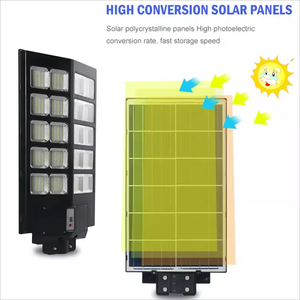 Lámpara Solar con Sensor <span class=keywords><strong>de</strong></span> Movimiento, Marco <span class=keywords><strong>de</strong></span> Aluminio, 6500K, ABS, Impermeable IP66, 600W, Todo en Uno, para Jardín y Carretera, al Mejor Precio - Product Image 3