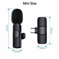 À vendre Microphone Lavalier sans fil de qualité K8 Microphone de téléphone Lavalier Suppression de bruit sans fil Appariement automatique Logo OEM