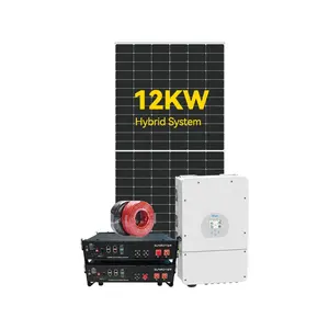 Facile installazione 10kw 12kw 15kw sistema di energia solare a griglia con sistema di pannelli solari kit