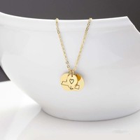 Meilleur ami cadeau trois pièces petite pièce pendentif à breloque soeur collier d'amitié personnalisé bijoux personnalisés