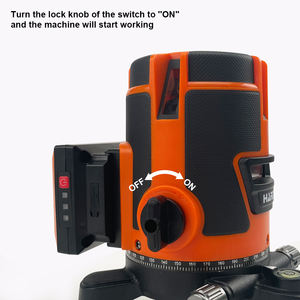 HARDEN 고정밀 그린 빔 2/3/5 라인 3D 레이저 레벨 360 회전 셀프 레벨링 리튬 이온 배터리 크로스 라인 레벨 - Product Image 4