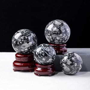 Boule de cristal de guérison naturelle en gros sphère fossile <span class=keywords><strong>Orthoceras</strong></span> polie pour cadeau souvenir - Product Image 3