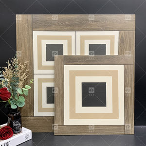 Nouveau Design Carreaux Sol 60x60 Carrelage de parquet en bordure de bois vintage Carrelage de sol rustique en porcelaine à faible absorption d'eau - Product Image 4