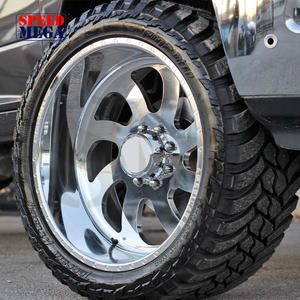 Jantes American Force Wheels 20 22 24 26 pouces 6061-T6 en alliage chromé poli forgé pour camion pour GMC Sierra 1500 HD 2500 - Product Image 1