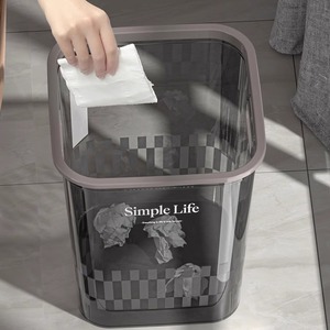 Household High Quality Transparent Thickened Office <strong>Trash</strong> Can Kitchen Living Room Toilet <strong>Trash</strong> Can - Product Image 2