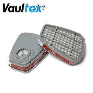 Vaultex Sécurité Charbon Actif Industrie Construction Respirateur Protection <span class=keywords><strong>Masque</strong></span> À Gaz Cartouches De Filtre Professionnelles pour 3M6001 - Product Image 5
