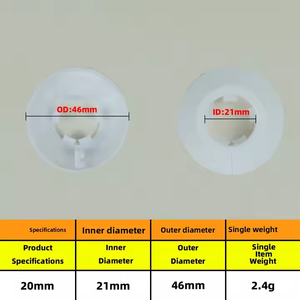 Phổ nhựa tản nhiệt ống bao gồm Dễ dàng cài đặt Tường trắng mặt bích 10-30mm ống nước bìa trang trí phụ kiện đường ống - Product Image 3