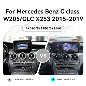 BaoShang Android13 Auto GPS Map Navi Carplay para <span class=keywords><strong>Mercedes</strong></span> Benz Clase C W205 GLC X253 2015-2019 Interacción con reproductor de Radio para coche - Product Image 2