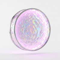 Enseignes lumineuses LED personnalisées en acrylique à effet d'ondulation d'eau, lettres lumineuses à texture de verre martelé pour la décoration murale d'hôtels, bars, magasins et maisons