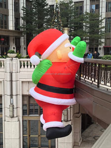 Décoration de Noël personnalisée, ballon géant lumineux LED, Père Noël de dessin animé, décoration <span class=keywords><strong>gonflable</strong></span> avec lumières LED pour les événements en plein air - Product Image 5