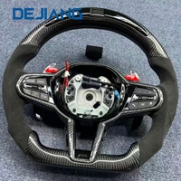 Volant CS en fibre de carbone et faux daim avec LED pour mise à niveau BMW G20 G21 G22 G23 G26 G30 G11 G12 G31 G38 X1 X2 X3 X4 X5
