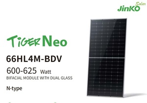 Panel Solar Bifacial de 620W 625W Sunry HJT Tipo N para Panel Solar de Media Celda de Alta Eficiencia, Venta al por Mayor - Product Image 5