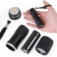 Lampe torche tactique portable longue portée 3W Mini 625nm 9 LED lumière rouge IP65 résistante à l'eau en aluminium pour la chasse et la détection de veines