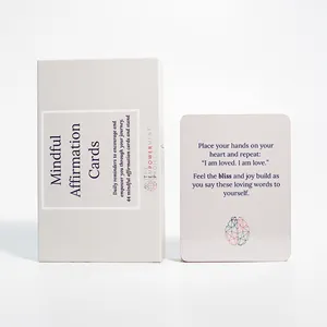 Cartões personalizados afirmação Projete sua impressão personalizada positiva saúde mental auto amor afirmação cartões