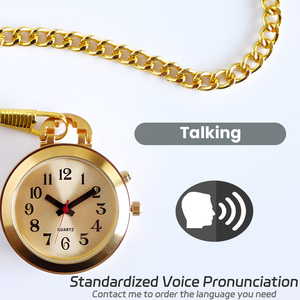 Montre porte-clés parlante en anglais américain, pendentif pour femme, montre parlante qui prononce <span class=keywords><strong>l</strong></span>'heure, <span class=keywords><strong>la</strong></span> date, <span class=keywords><strong>l</strong></span>'heure <span class=keywords><strong>d</strong></span>'alarme pour les personnes âgées ou aveugles - Product Image 5