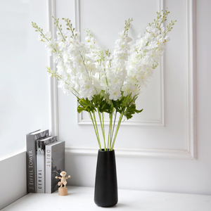 LFP060 venditori caldi di alta qualità Larkspur fiori artificiali Delphinium Poisonweed artificiale per la festa di nozze decorazione per la casa - Product Image 2