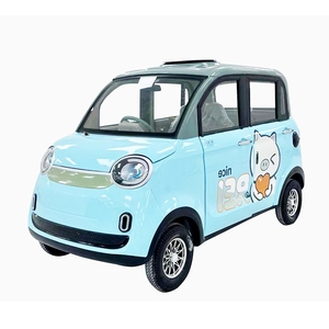 Voiture électrique mobile de type coupé à vendre en Chine, sièges en cuir, pneus R16, intérieur lumineux, porte-bagages métallique sur le toit - Product Image 2