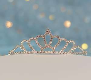 Tiare de mariée en strass pour cérémonie de majoration des 18 ans, accessoires de cheveux pour filles, bijoux de mode raffinés, thème Princesse d'anniversaire - Product Image 1