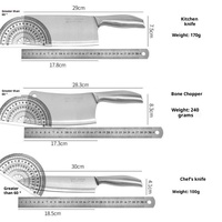 Ensemble de couverts en acier inoxydable 304, 6 pièces, emballage en gros avec support en acrylique, ustensiles de cuisine entièrement en acier, cadeau idéal
