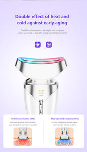 Appareil multifonctionnel de soin de la peau du visage et du cou, machine de beauté anti-rides, masseur chaud/froid pour le visage et le cou - Product Image 4