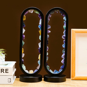 ไฟกลางคืน LED หินคริสตัลธรรมชาติแบบขายส่ง, โคมไฟ USB <span class=keywords><strong>พลอย</strong></span>สำหรับตกแต่งบ้าน, การบำบัด และของขวัญ - Product Image 4