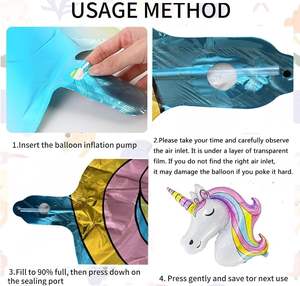 <strong>Unicorn</strong> Balloons Birthday <strong>Party</strong> Decorations for Girls Foil Balloons Set Macaron and Rainbow Balloon <strong>Party</strong> <strong>Supplies</strong> - Product Image 5