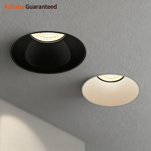 Lampu <span class=keywords><strong>LED</strong></span> Plafon Tanpa Bingkai yang Dapat Disesuaikan, Dudukan Bohlam MR11, Lampu Sorot, Desain Modern Anti Silau dari Aluminium - Product Image 1