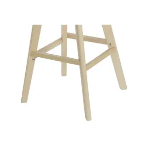 Sgabello in PU Beechwood 57,5X50,5X109 Nero - Product Image 5